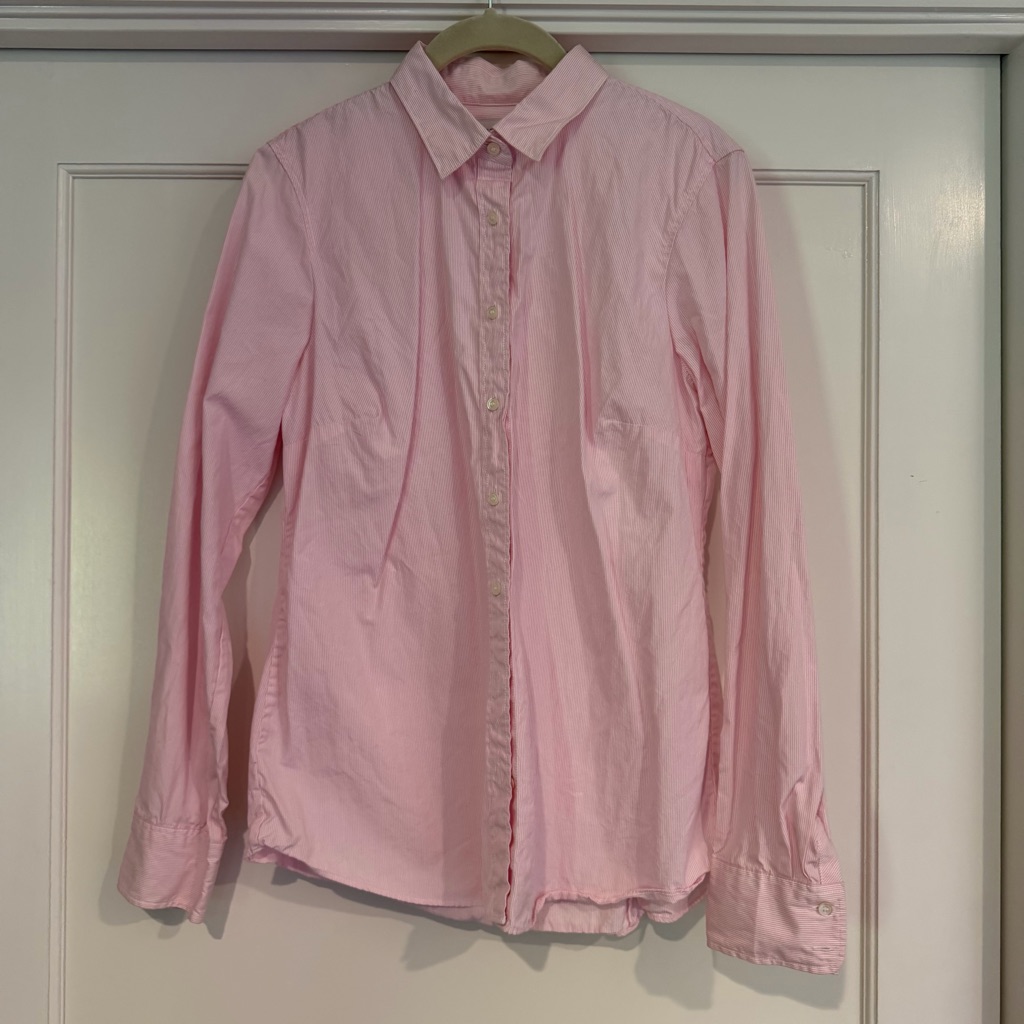 J. Crew Haberdashery Pink Long-Sleeve Button-Up Shirt